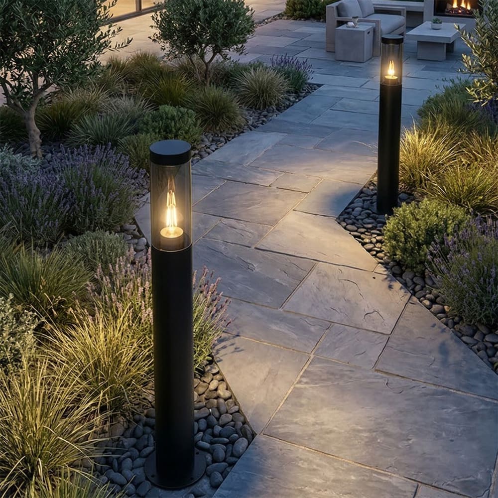 Lampadaire extérieur noir 110 cm ip44 - Maisons du Monde