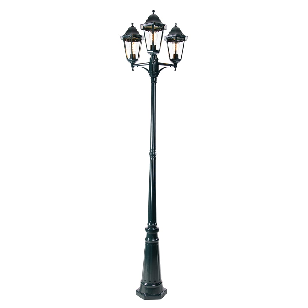 Lanterne extérieure rustique vert foncé 3 lumières IP44