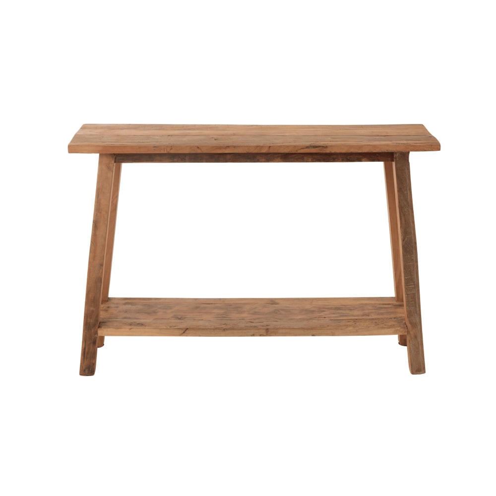 Console double plateau en bois recyclé L120