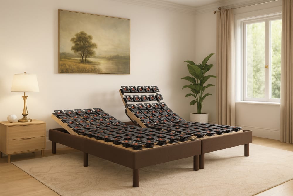 Sommier électrique essenzia zen vitalite 70x190 plots