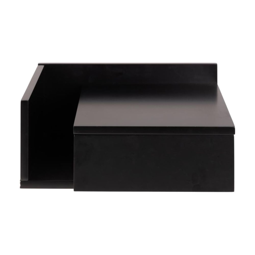 Table de chevet suspendu 1 tiroir 1 niche noir