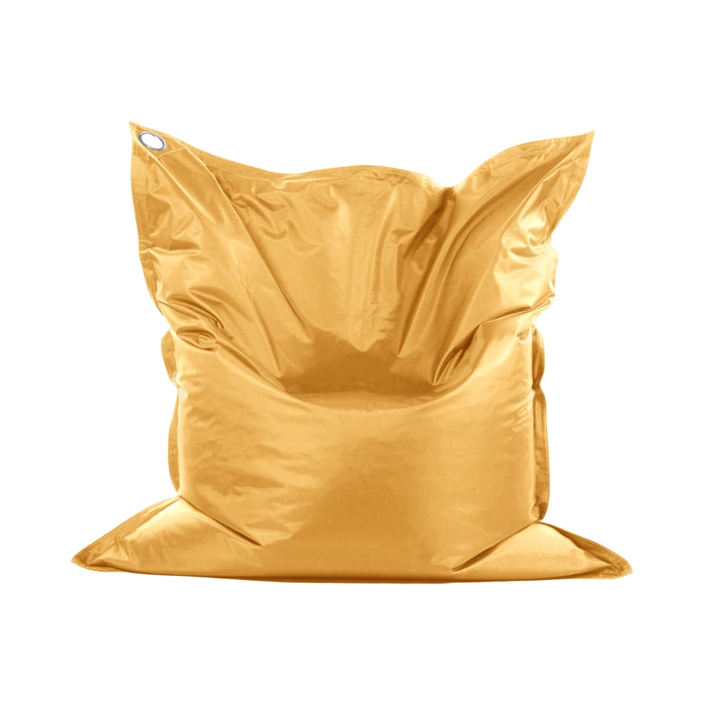 Pouf de sol en polystyrène recyclé 140 x 180 cm Jaune Doré