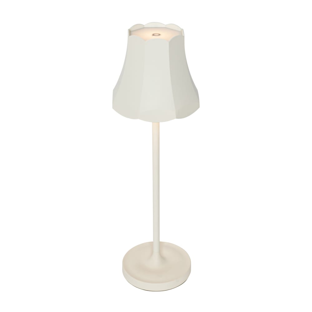 Lampe de table rétro blanche rechargeable IP44