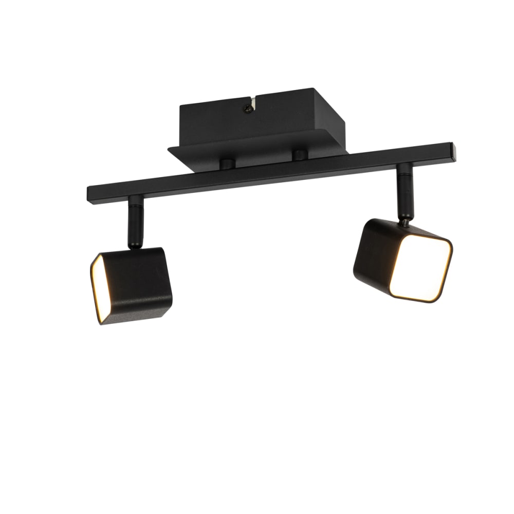 Spot noir moderne avec 2 lumières led — vue 4