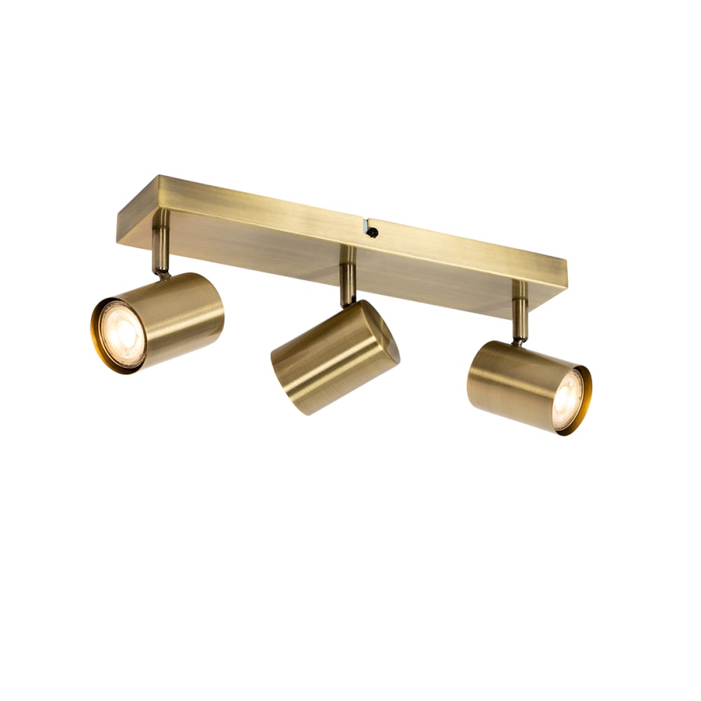Spot moderne bronze 3 lumières orientable