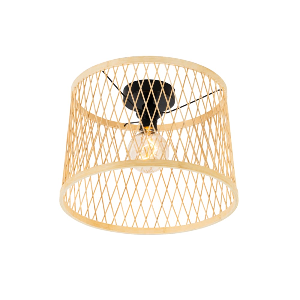 Plafonnier rural rotin 40 cm ip44 - Maisons du Monde