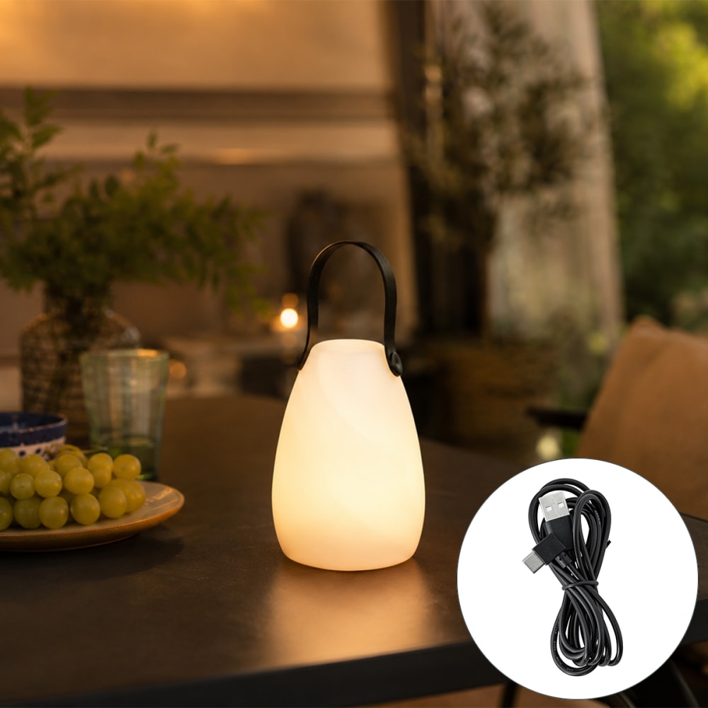 Lampe de table rgbw rechargeable ip54 — vue 3