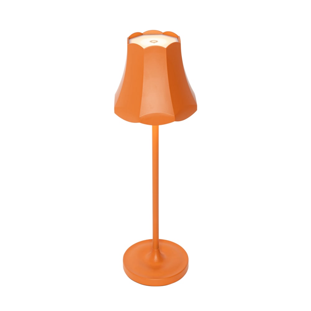 Lampe de table rétro orange rechargeable IP44