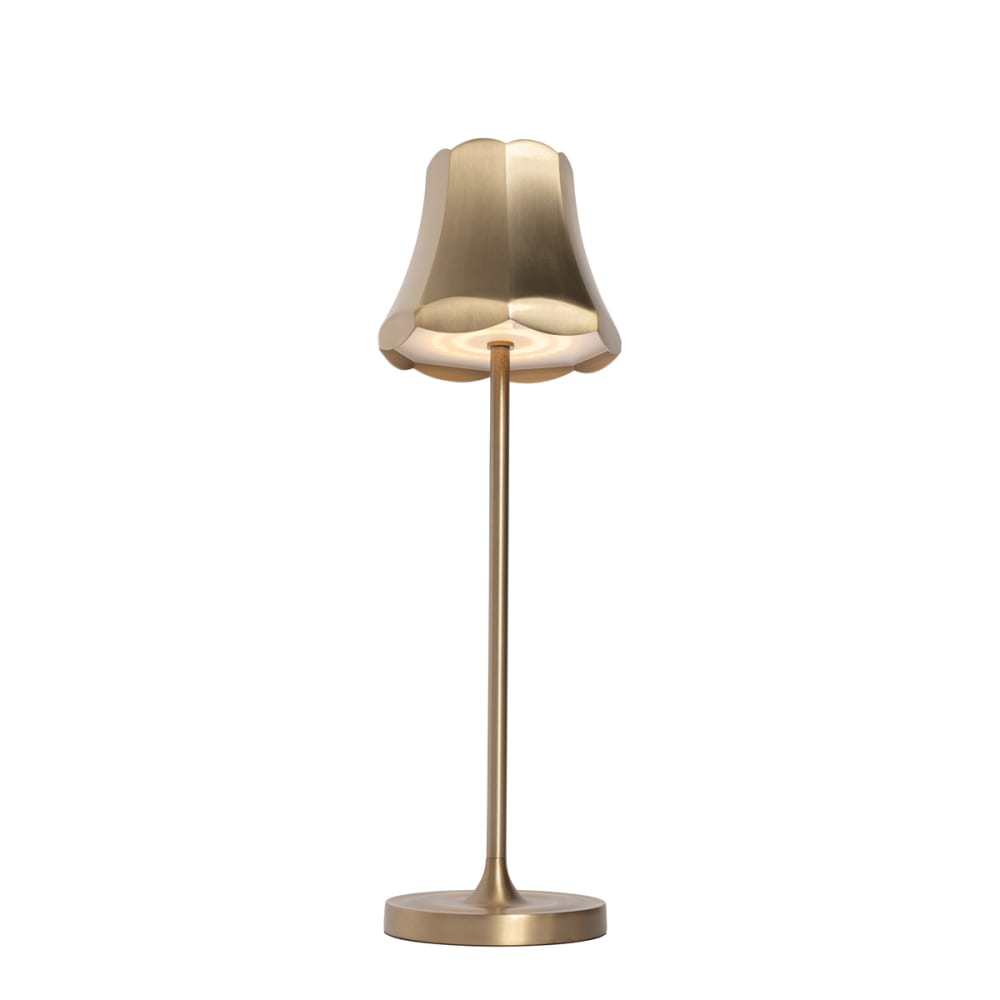 Lampe de table rétro dorée rechargeable ip44 — vue 4