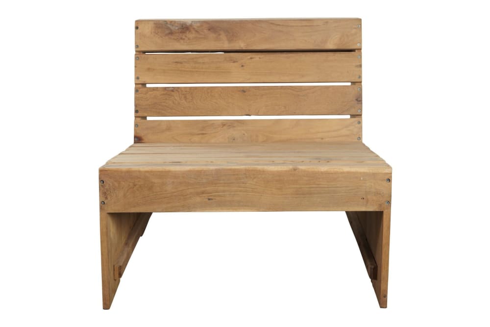 Chaise de jardin en bois clair