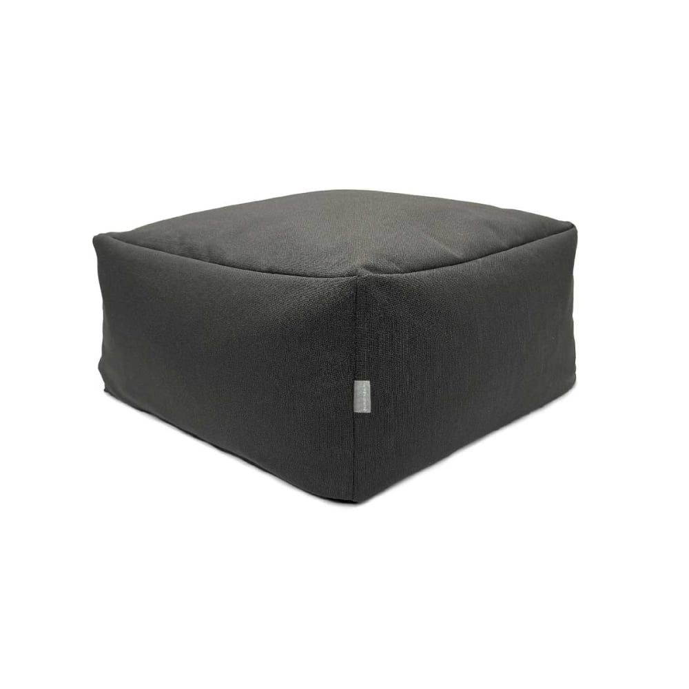 Pouf amovible en coton 50x50x25 cm noir Pouf amovible en coton 50x50x25 cm noir