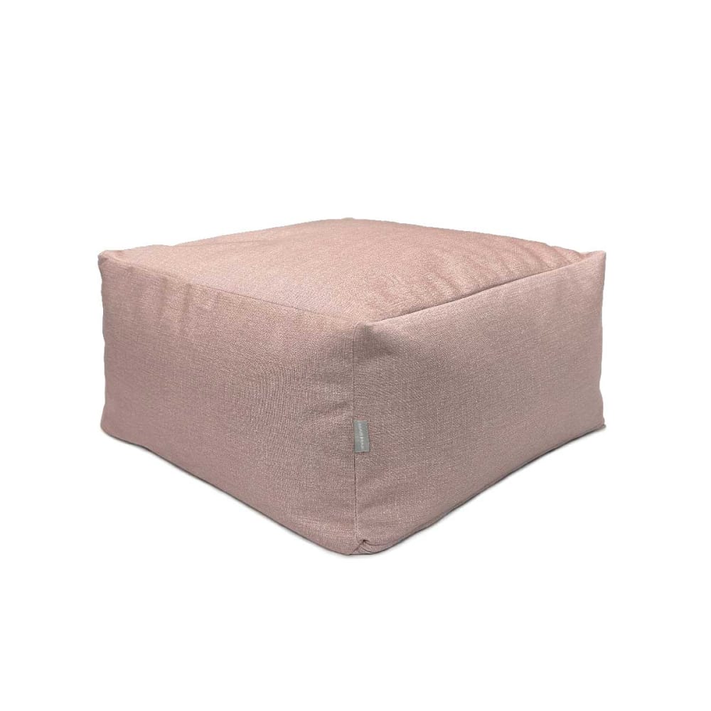 Pouf amovible en coton 50x50x25 cm rose Pouf amovible en coton 50x50x25 cm rose