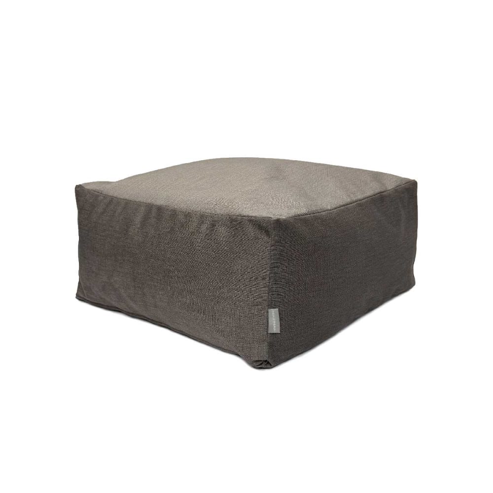 Pouf amovible en coton 50x50x25 cm marron Pouf amovible en coton 50x50x25 cm marron