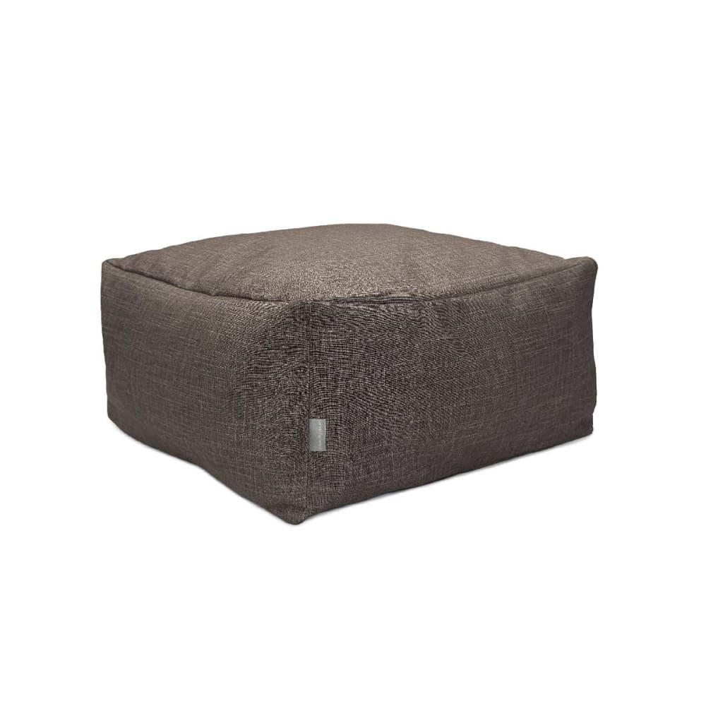 Pouf amovible en coton 50x50x25 cm marron foncé Pouf amovible en coton 50x50x25 cm marron foncé