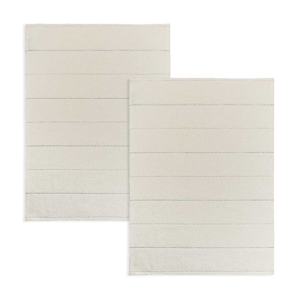 Lot de 2 tapis de bain  100% coton beige