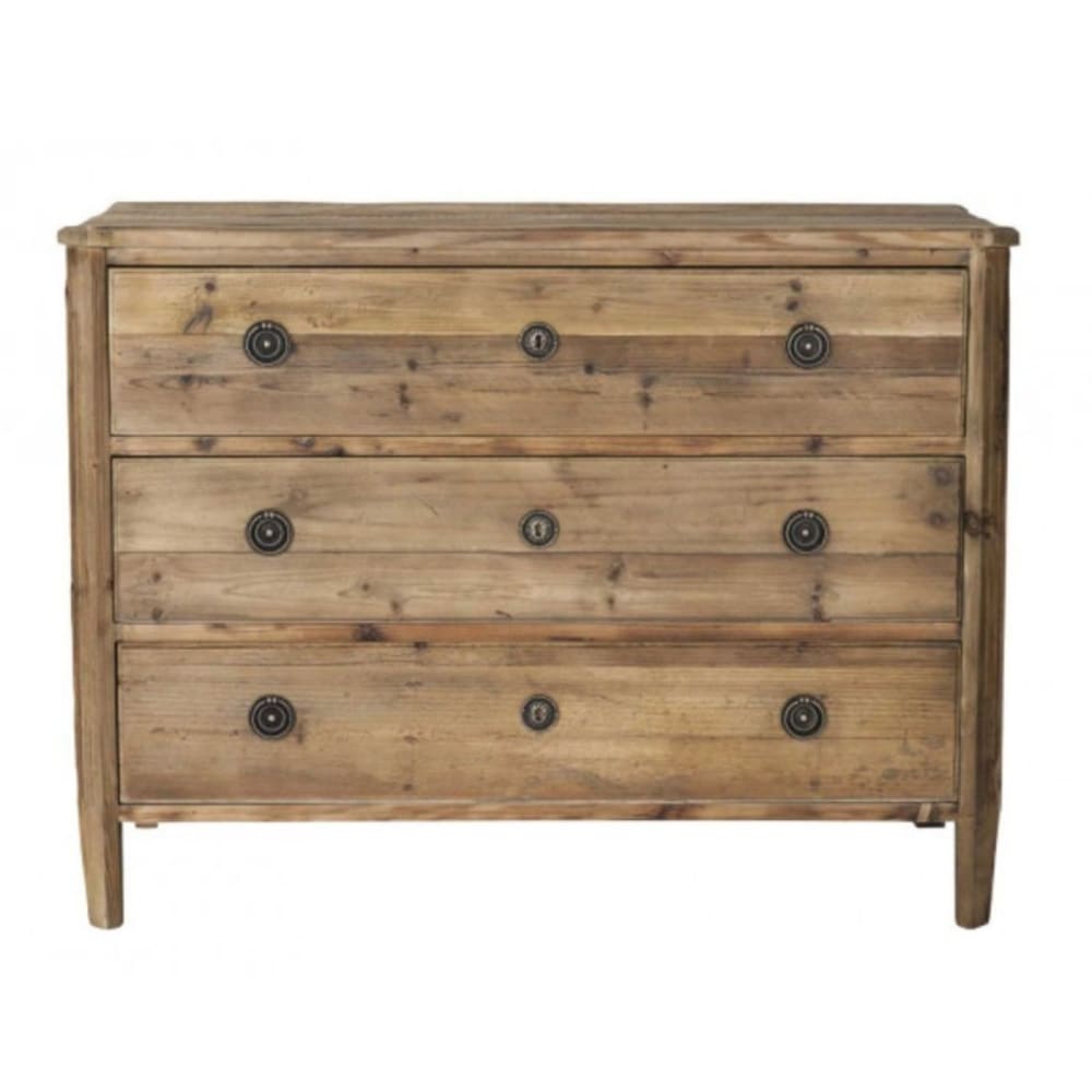 Commode en vieux pin massif - l107 cm - Maisons du Monde