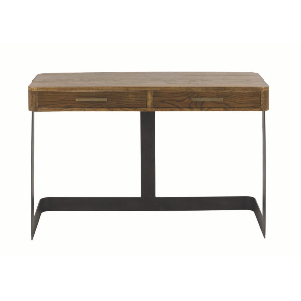 Bureau en métal et chêne