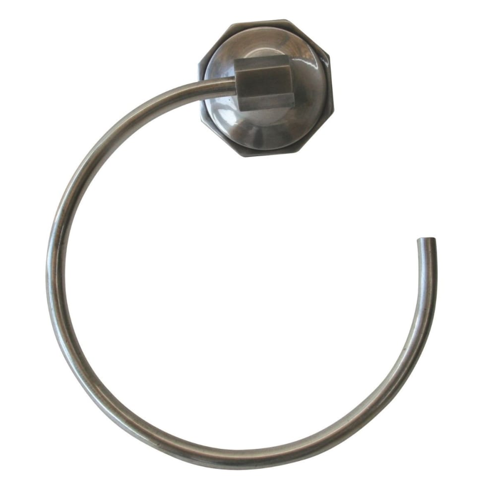 Signature Porte-serviettes en laiton finition argent vieilli - h15 cm Argenté Métal