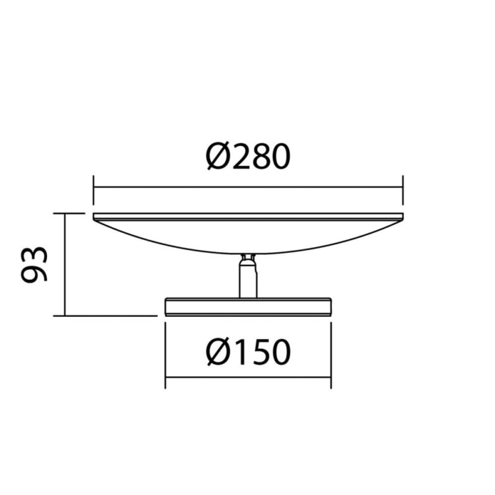 Lampe puissante dimmable laiton mat — vue 4
