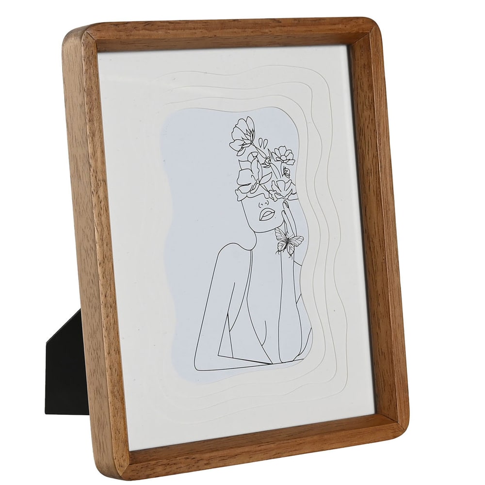 Cadre photo à poser en bois d'acacia 13x18cm