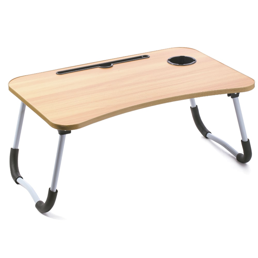 Plateau de lit en bois et métal pour ordinateur portable 60x40x26cm Plateau de lit en bois et métal pour ordinateur portable 60x40x26cm
