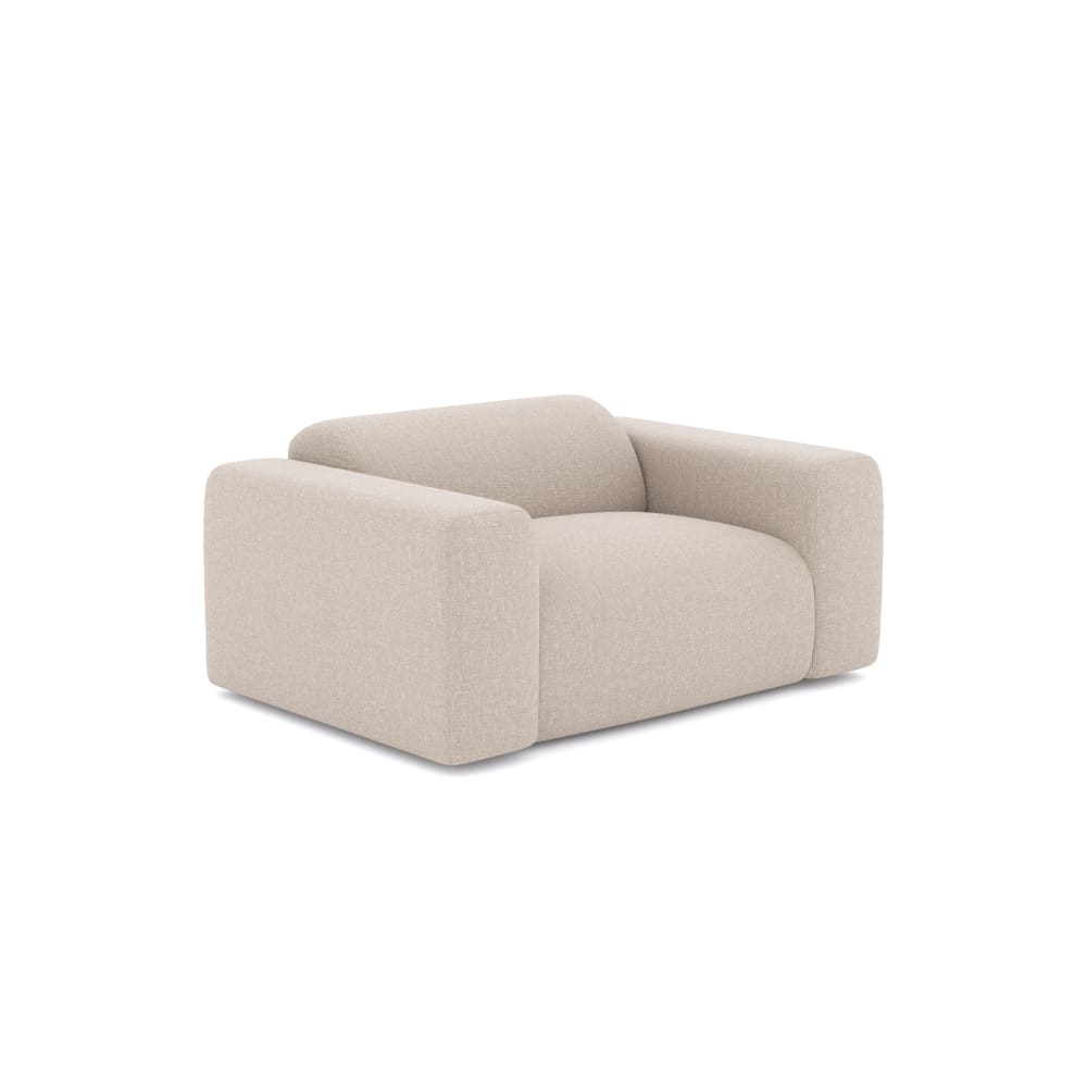 fauteuil en tissu tramé