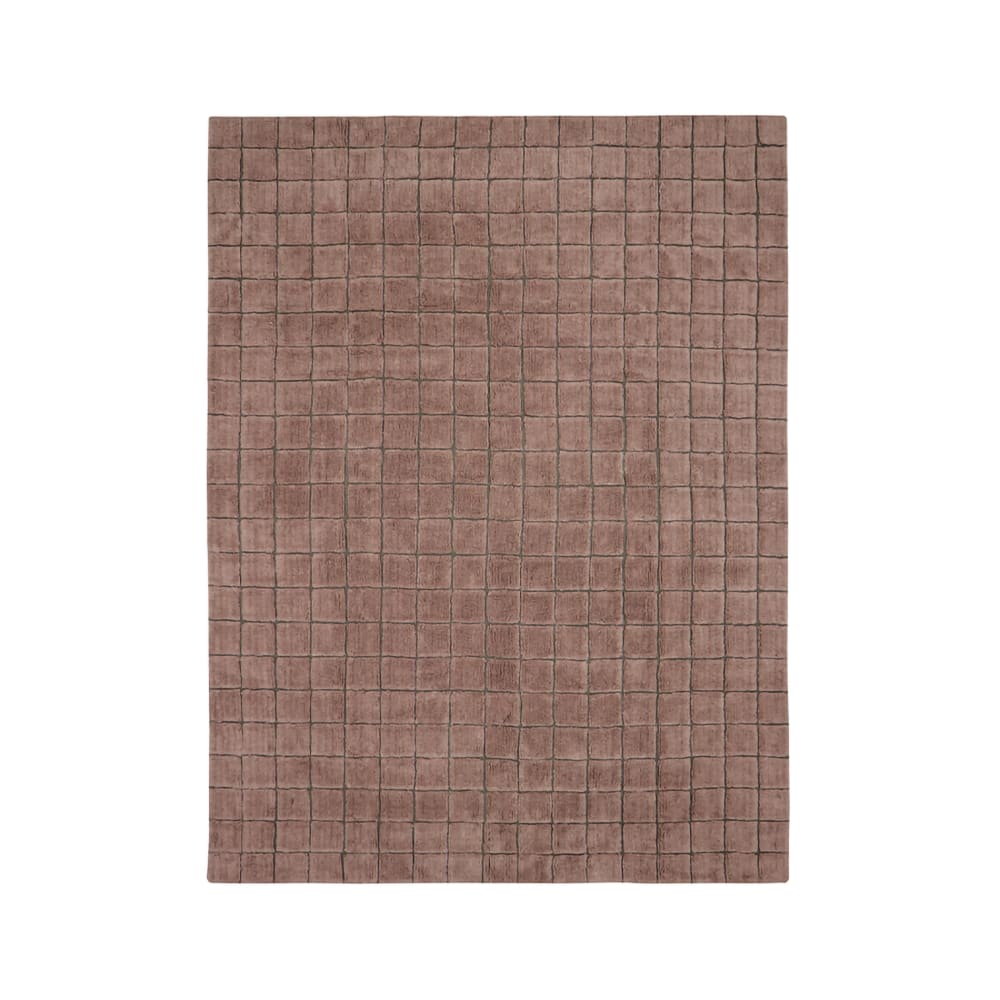 Lorena Canals Waschbarer wollteppich mosaik quarz - 230 x 300 cm Rosa Wolle