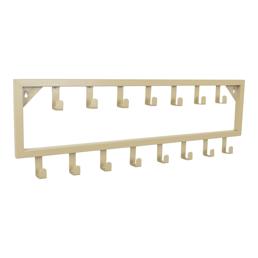 Wandgarderobe aus Metall, 80x26x4 cm, Beige - Maisons Du Monde