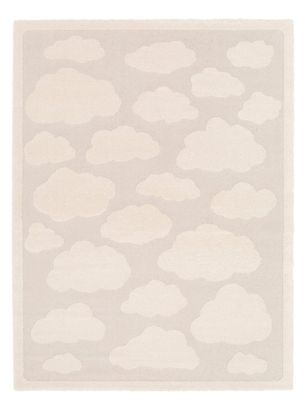 Tapis enfant avec effet relief beige 160 x 213 cm