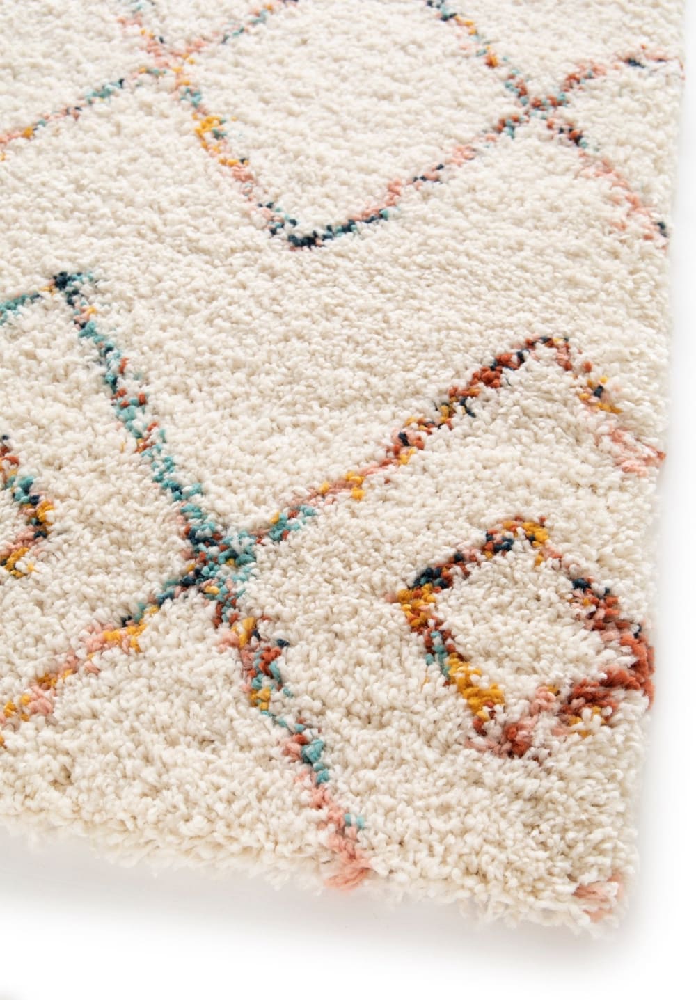 Tapis shaggy design doux et volumineux beige 140 x 200 cm — vue 4