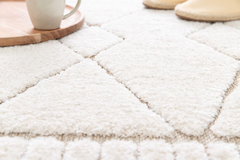 Tapis design inspiration ethnique avec effet relief beige 200 x 290 cm — vue 3