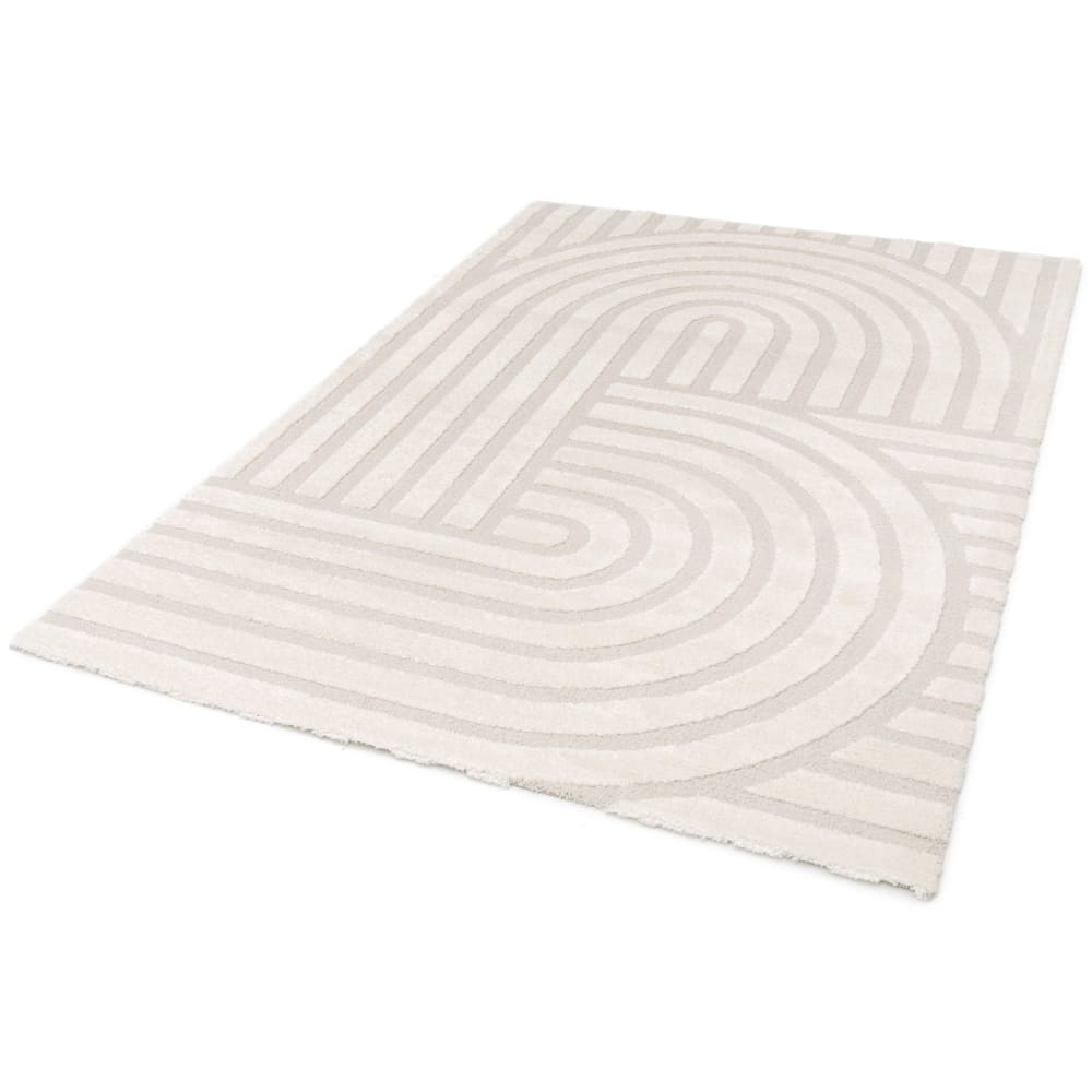 Tapis design avec effet relief beige 200 x 290 cm — vue 4