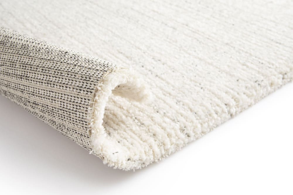 Tapis design ultra doux en fibres recyclées beige 200 x 290 cm — vue 4
