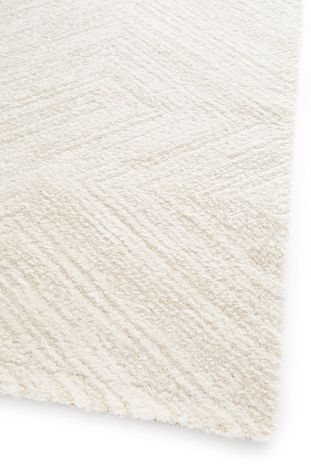 Tapis design ultra doux en fibres recyclées blanc 160 x 230 cm — vue 4
