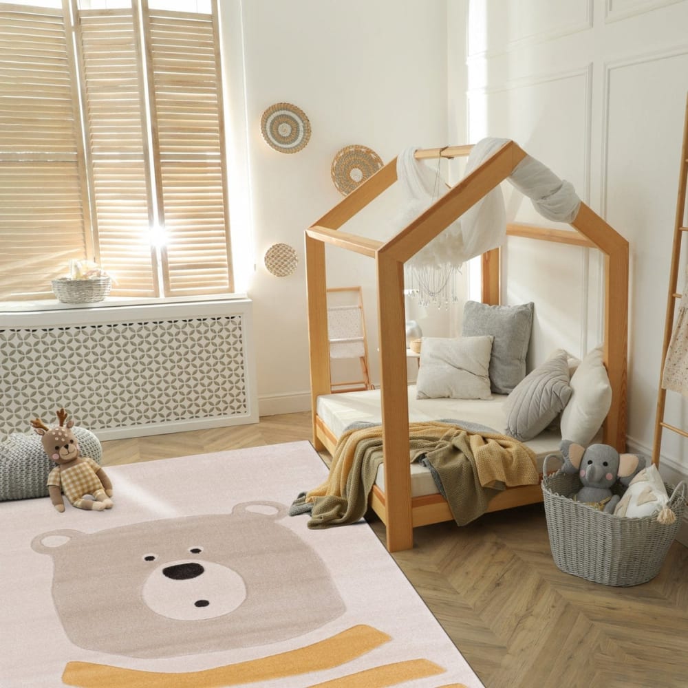 Tapis enfant très doux et facile à entretenir jaune 160 x 230 cm - Maisons du Monde