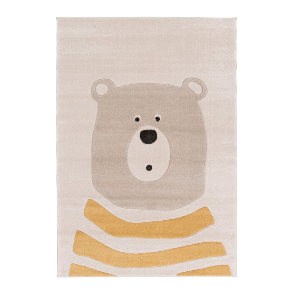 Tapis enfant très doux et facile à entretenir jaune 120 x 170 cm - Maisons du Monde