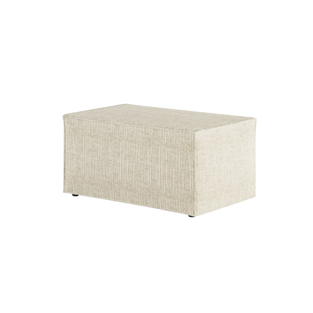 Pouf en tissu texturé 3d - beige — Beyit