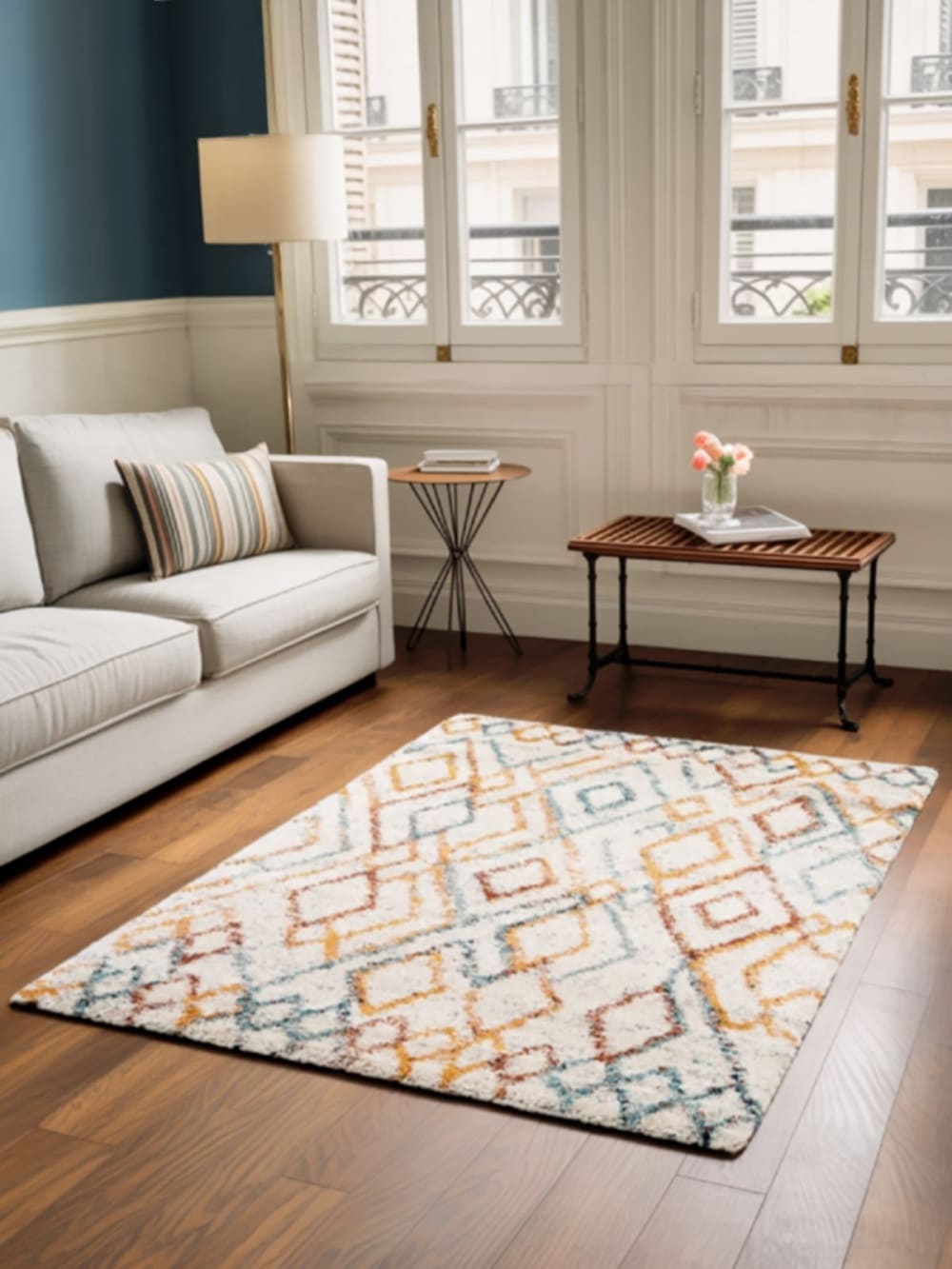 Tapis shaggy épais et doux facile à entretenir 200 x 290 cm — vue 3