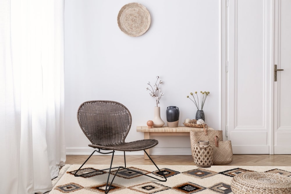 Tapis doux et design style ethnique multicolore 120 x 170 cm — vue 3
