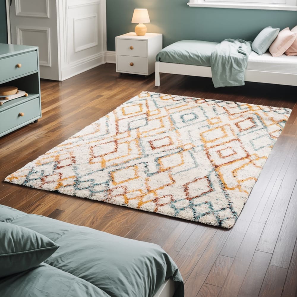 Tapis shaggy épais et doux facile à entretenir 120 x 170 cm — vue 4