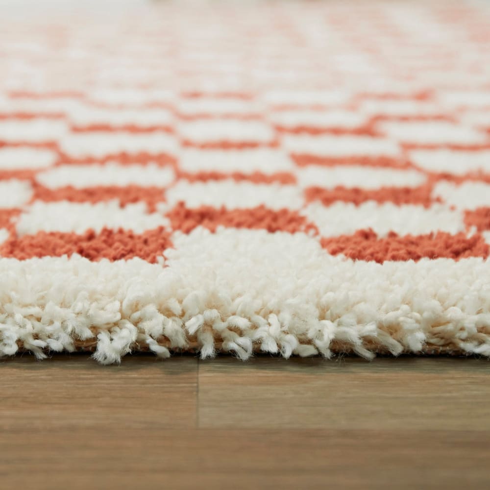 Tapis à poil haut doux et confortable terracotta 80 x 150 cm — vue 4