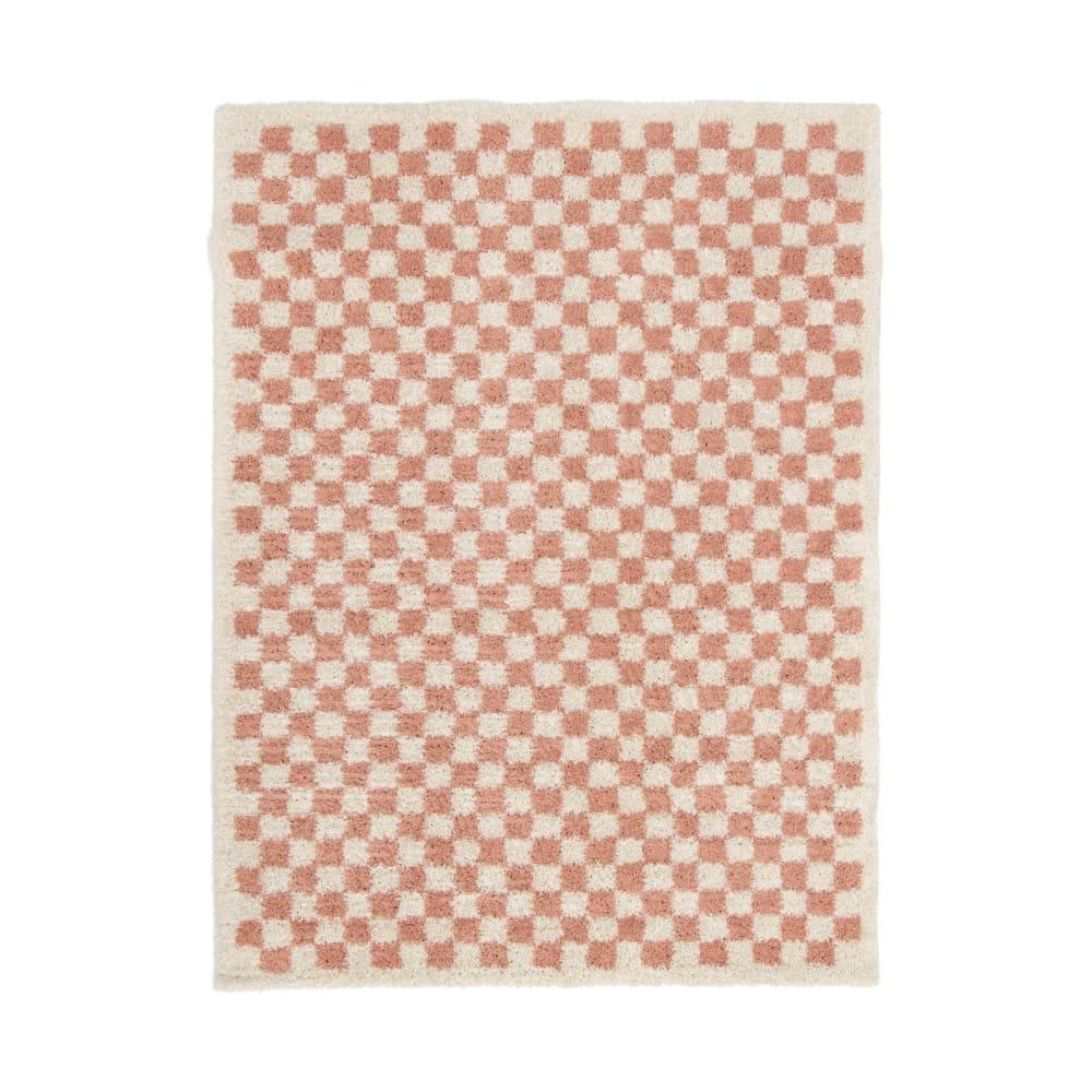 Tapis doux et confortable facile à entretenir rose 200 x 290 cm
