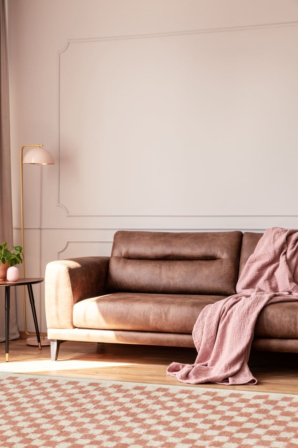 Tapis doux et confortable facile à entretenir rose 200 x 290 cm — vue 3