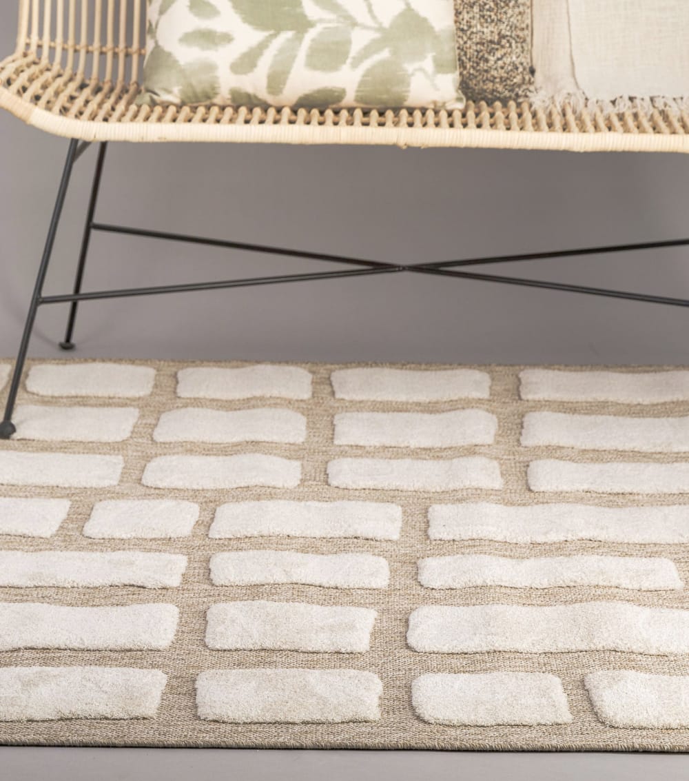 Tapis design style naturel slow life 120 x 170 cm — vue 4