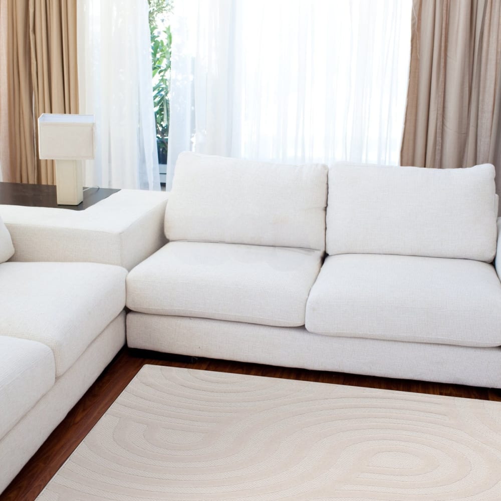 Tapis tendance ultra doux beige 200 x 290 cm - Maisons du Monde