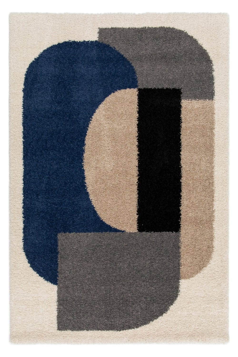 Tapis design épais et confortable bleu 120 x 170 cm