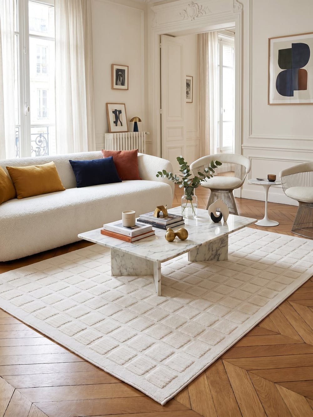Tapis tendance ultra doux beige 200 x 290 cm — vue 3