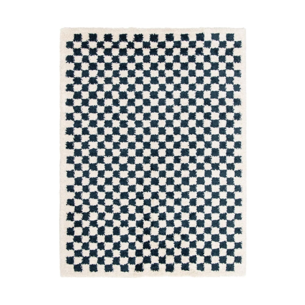 AFK Living Tapis à poil haut doux et confortable bleu 200 x 290 cm style contemporain Certifié Oeko-Tex - Pp - Polypropylène