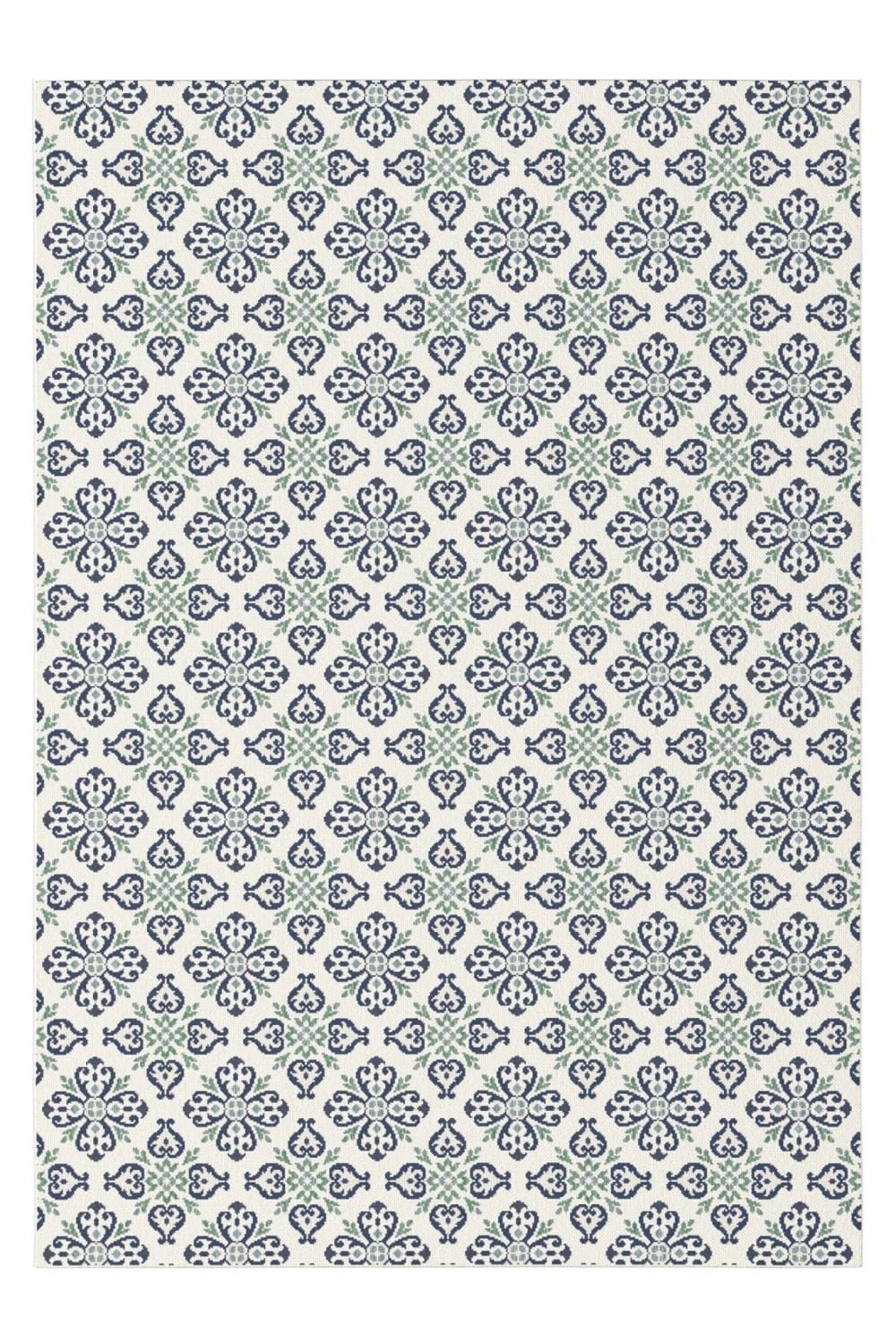 Tapis intérieur extérieur résistant tâches et UV bleu 200 x 290