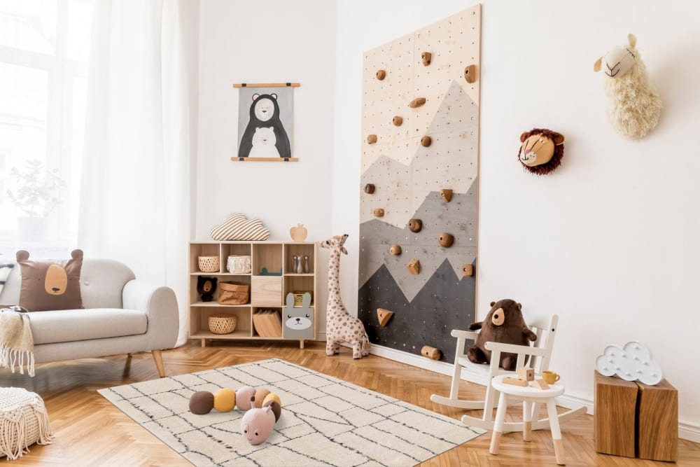 Tapis shaggy épais et doux facile à entretenir beige 120 x 170 cm — vue 4